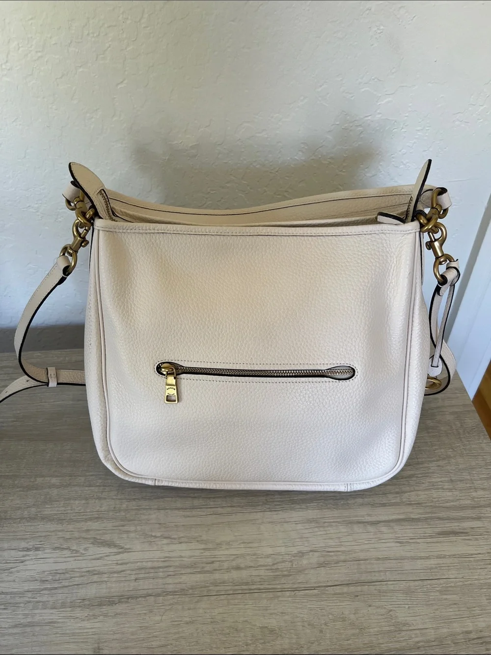 COACH Soft Pebble Leather Cary Shoulder Bag - Picture 2 of 7